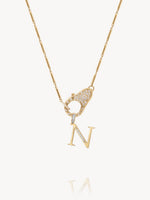 Diamond Initial Pendants