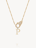 Diamond Initial Pendants