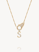 Diamond Initial Pendants