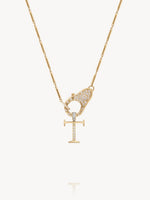 Diamond Initial Pendants