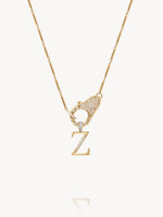 Diamond Initial Pendants