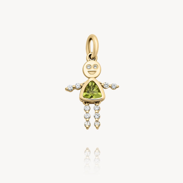 Peridot Lulu & Lox Charm Necklace