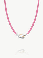 Mixed Metal Carabiner Necklace