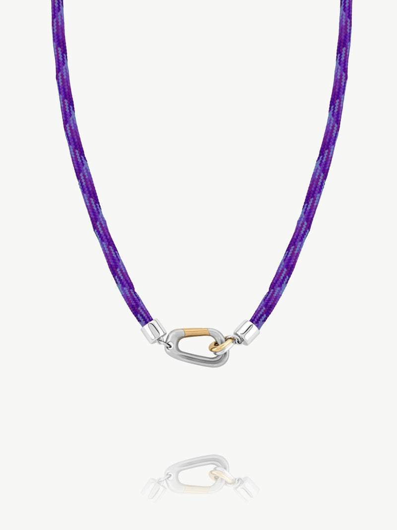Mixed Metal Carabiner Necklace
