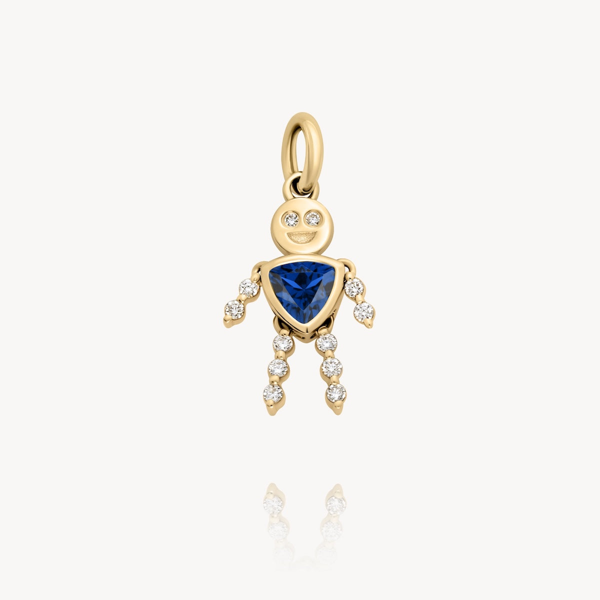 Kids Birthstone Charm Necklace in 14K Yellow Gold | Audry Rose