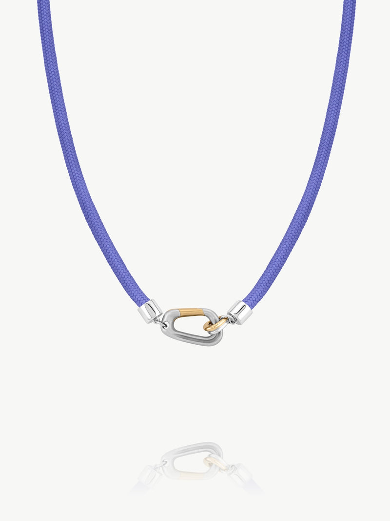 Mixed Metal Carabiner Necklace