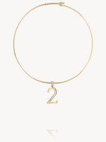 Diamond Number Pendants