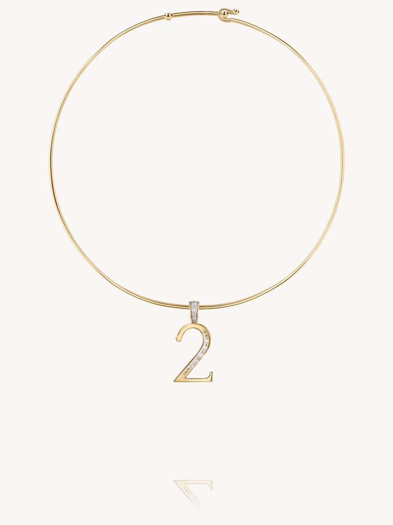 Diamond Number Pendants