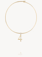 Diamond Number Pendants