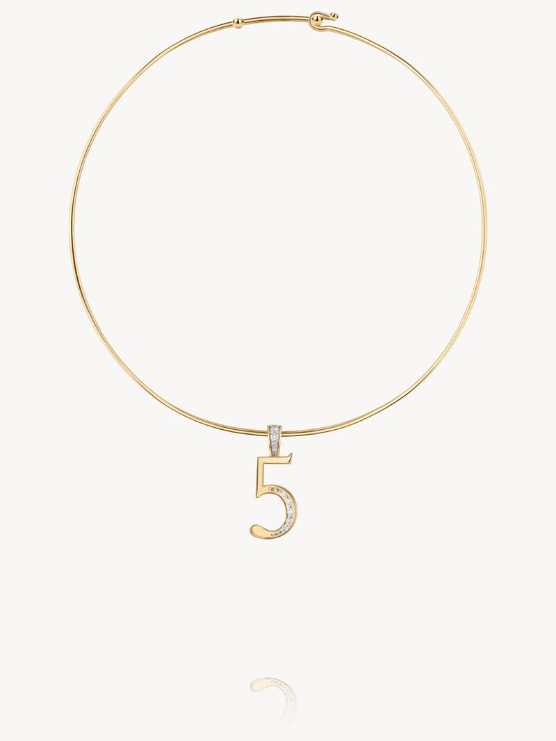 Diamond Number Pendants