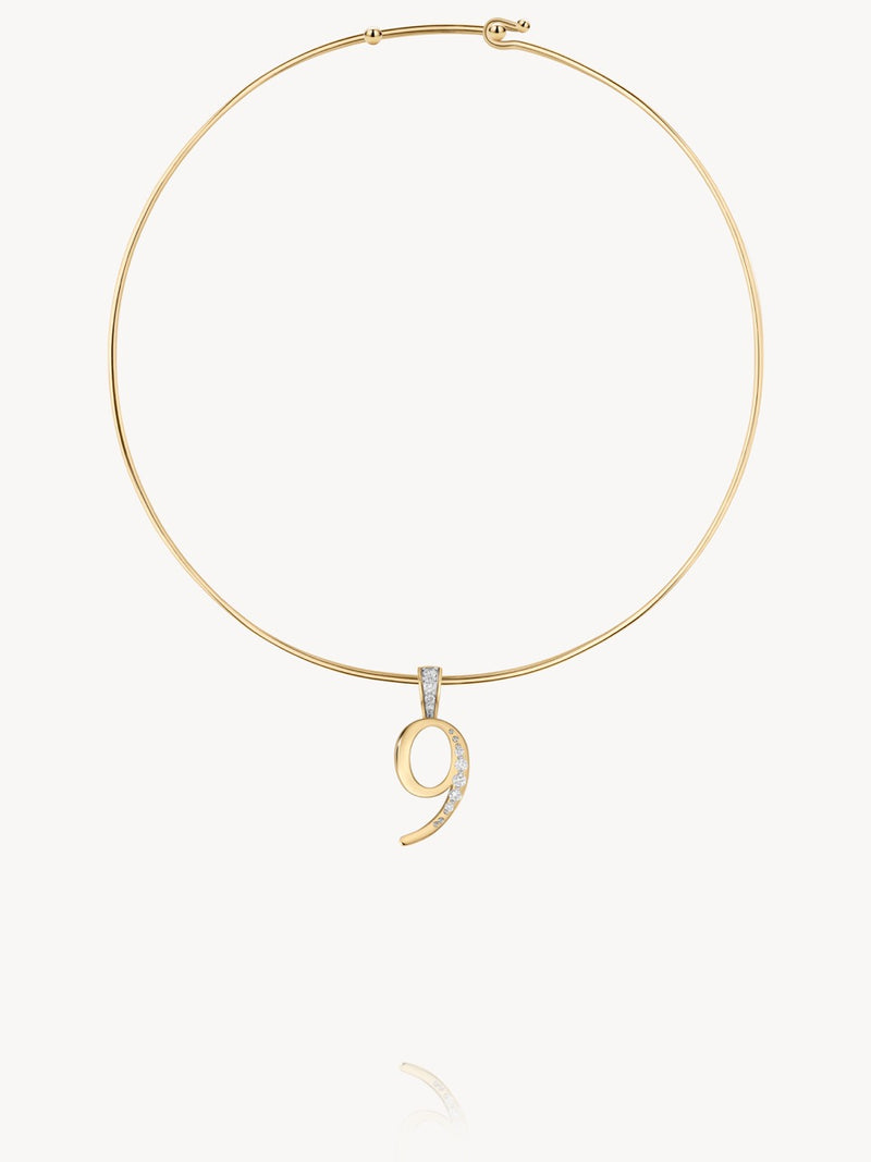 Diamond Number Pendants