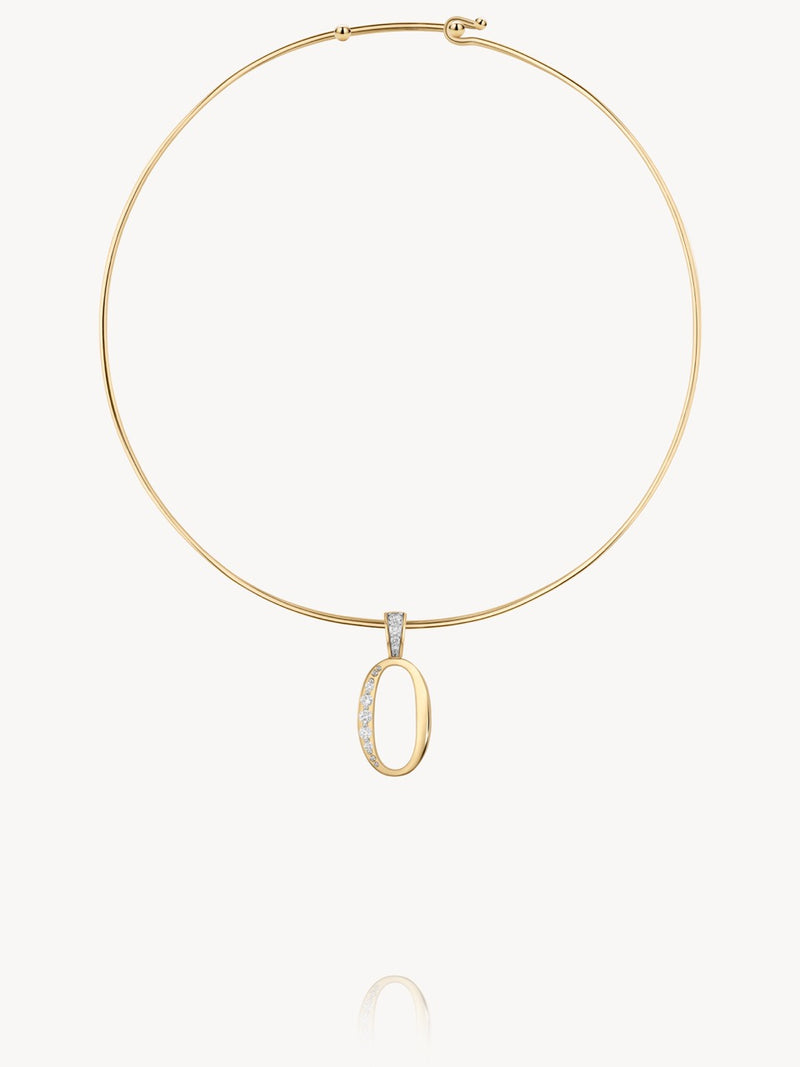 Diamond Number Pendants