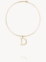 Diamond Initial Pendants