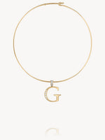 Diamond Initial Pendants