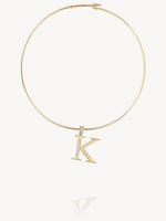 Diamond Initial Pendants