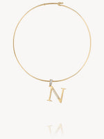 Diamond Initial Pendants