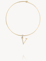 Diamond Initial Pendants