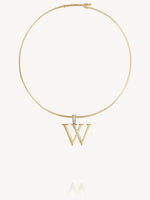 Diamond Initial Pendants