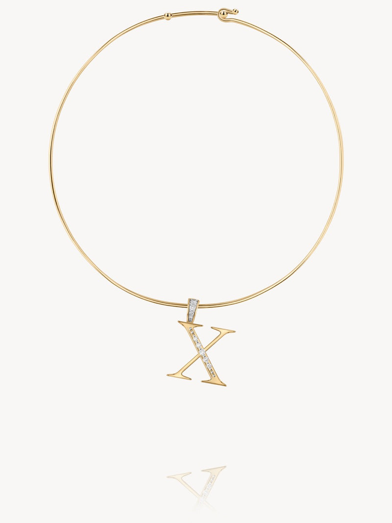 Diamond Initial Pendants