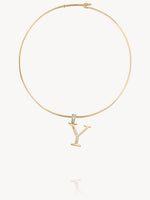 Diamond Initial Pendants