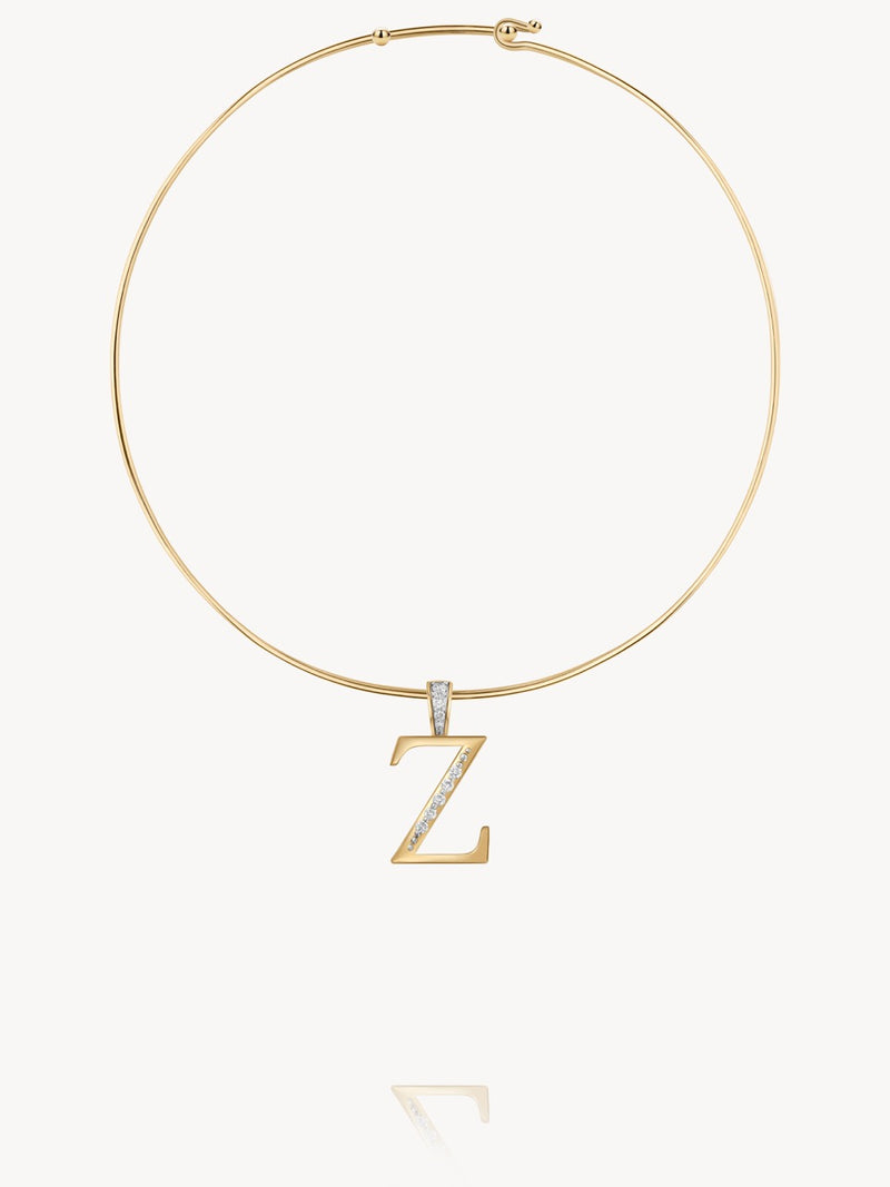 Diamond Initial Pendants