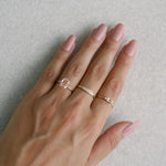 Starry Cushion Morganite Ring