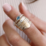 Starry Montana Sapphire Bezel Ring