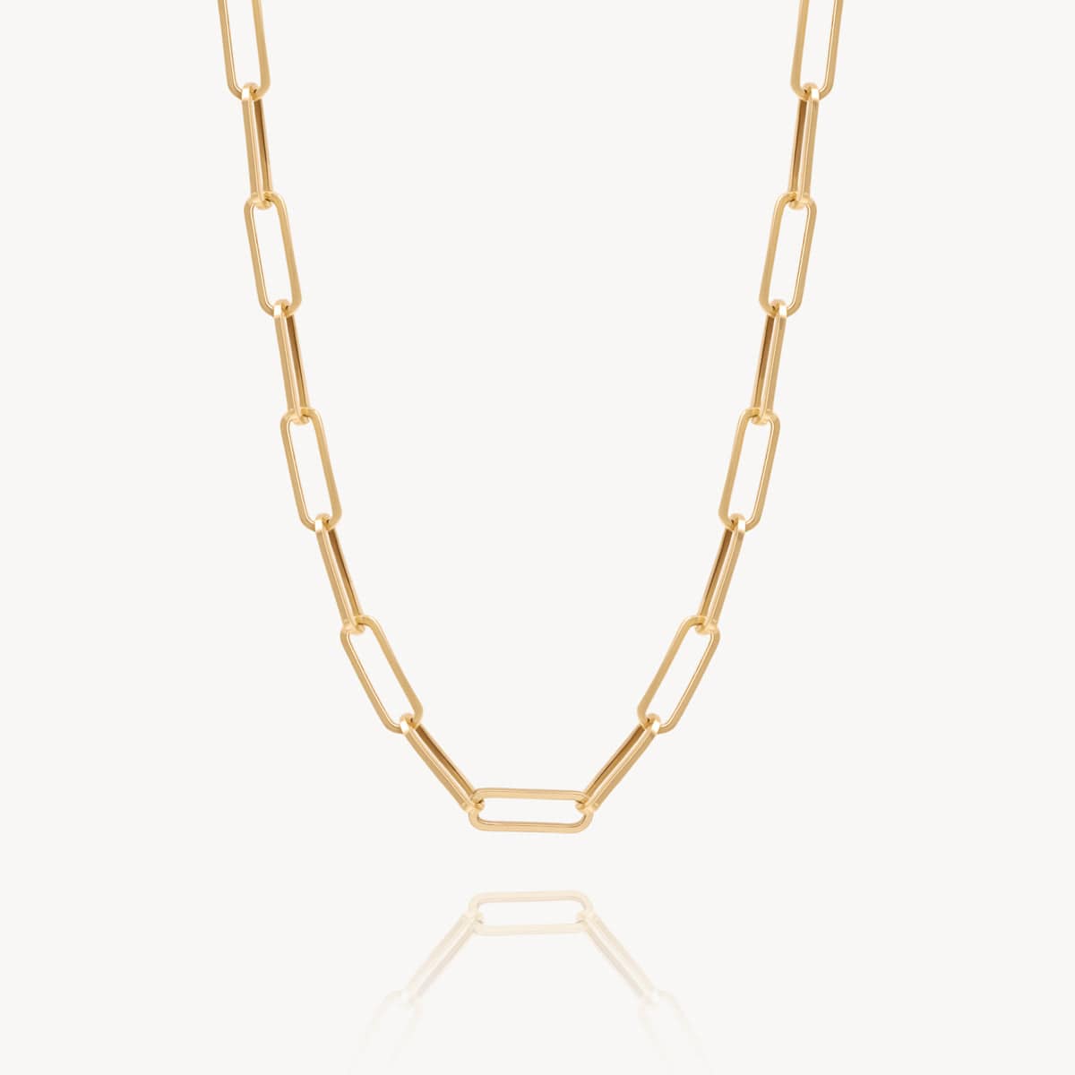Paper Clip Chain in 14k Yellow Gold | Audry Rose