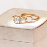 Cushion Diamond Crown Ring