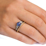 18k Slender Pave Band