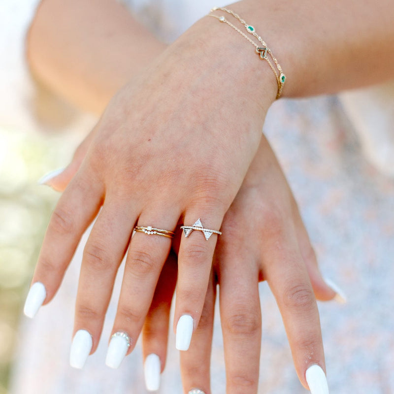 Tri Trillion Diamond Ring