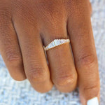 Art Deco Diamond Tiara Ring